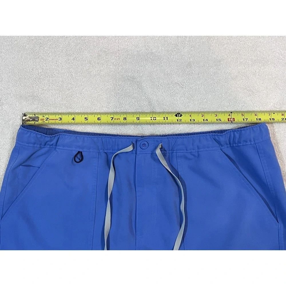FIGS Mens XL Chisec Three Pocket Scrub Top Cairo Straight Leg Cargo Pant Ceil